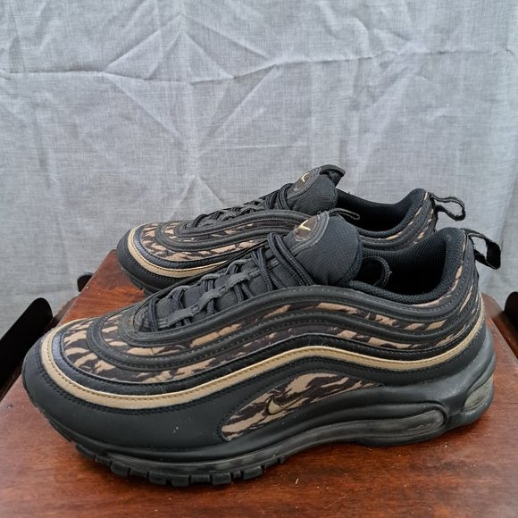 Nike Air Max 97 AOP Black Tiger Camo 2018 AQ4132-001 Size 9.5